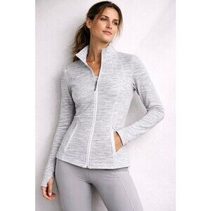 Lululemon Define Jacket Luon We Are From Space Ice Grey Alpine White Size 4 NWOT